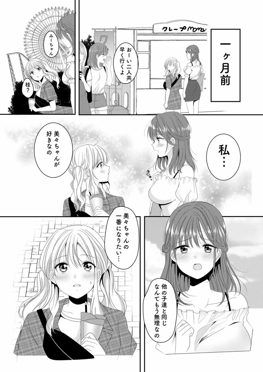 幼馴染は肉食系⁉今日から身長差百合ップル 2ページ