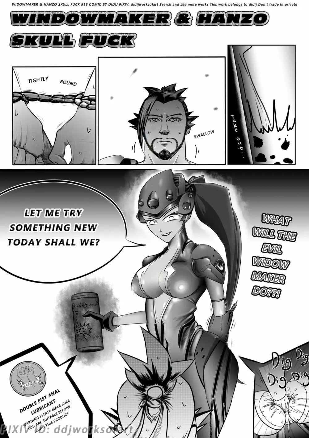 Widowmaker & Hanzo Skull Fuck 3ページ