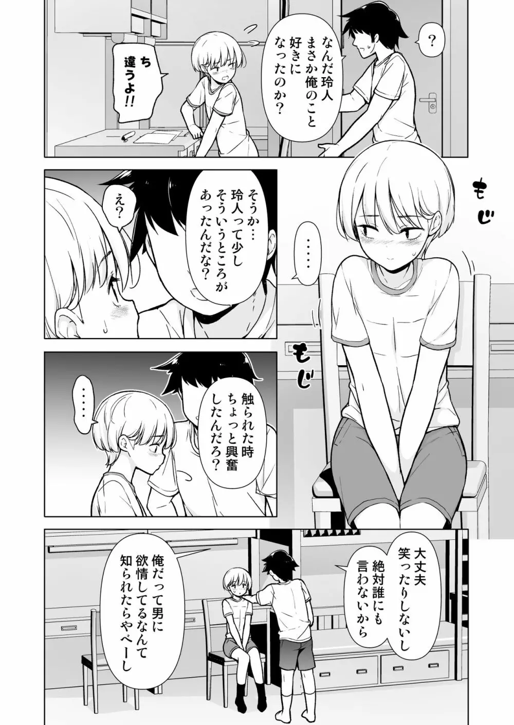 女っぽい僕と今日から寮で二人きり 15ページ