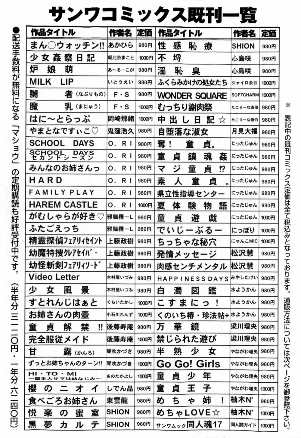 コミック・マショウ 2010年3月号 252ページ