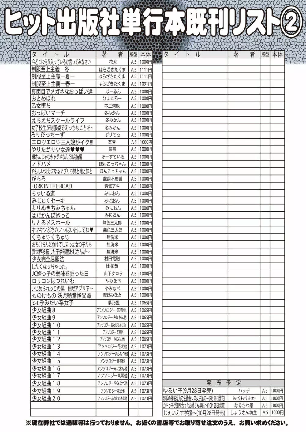 COMIC 阿吽 2021年10月号 511ページ