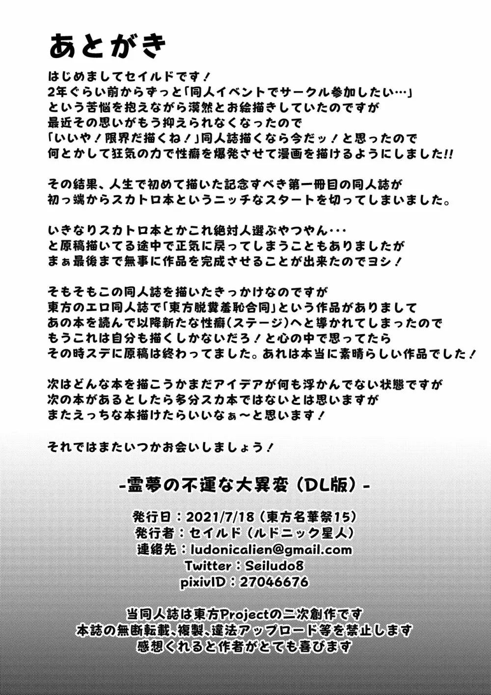 霊夢の不運な大異変 17ページ