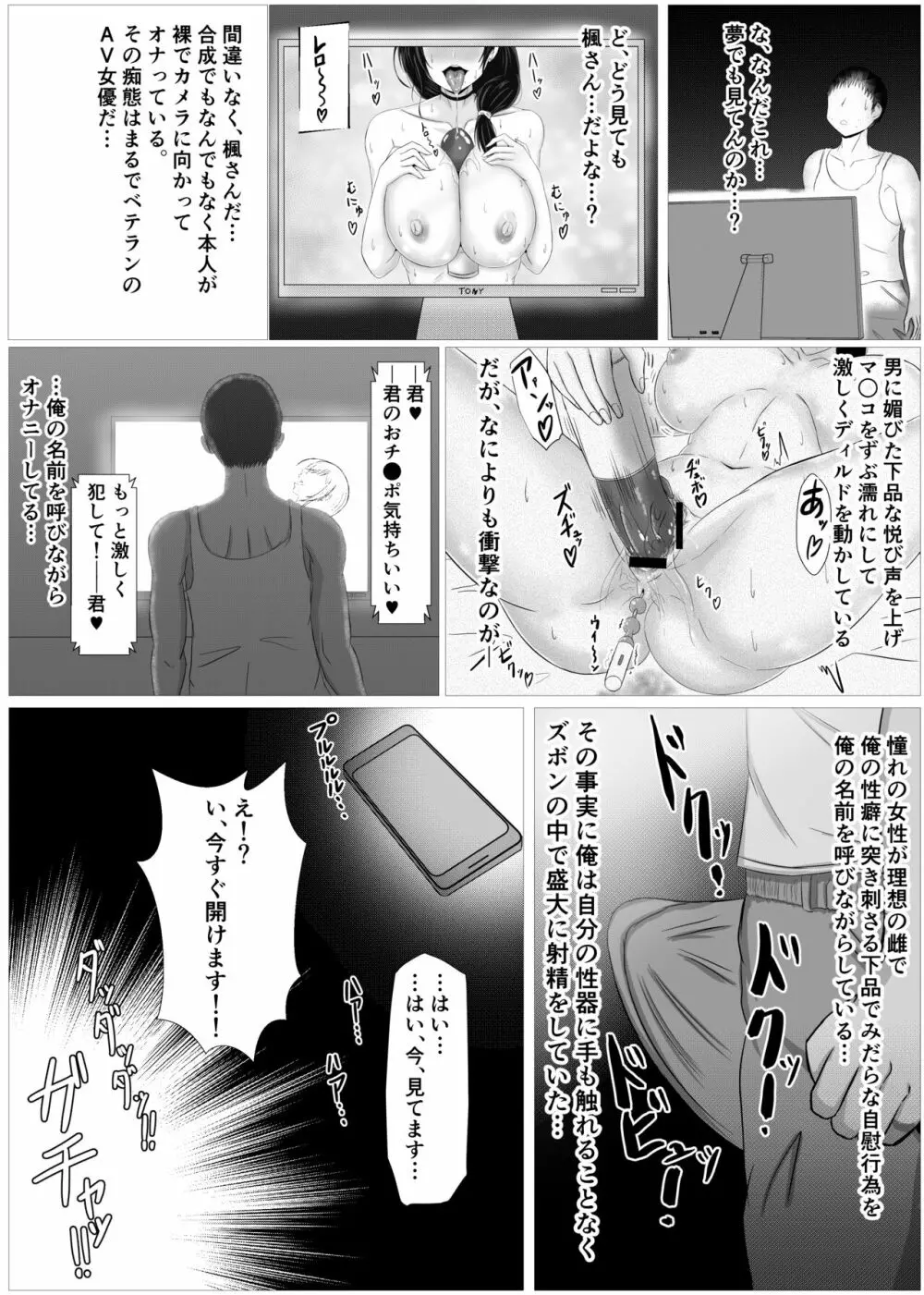 秘密にしていたエロの趣味が彼女にバレてフラれて絶望していたら、彼女の美人巨乳母が自撮りのエロエロオナニー動画DVDを送ってきた 13ページ