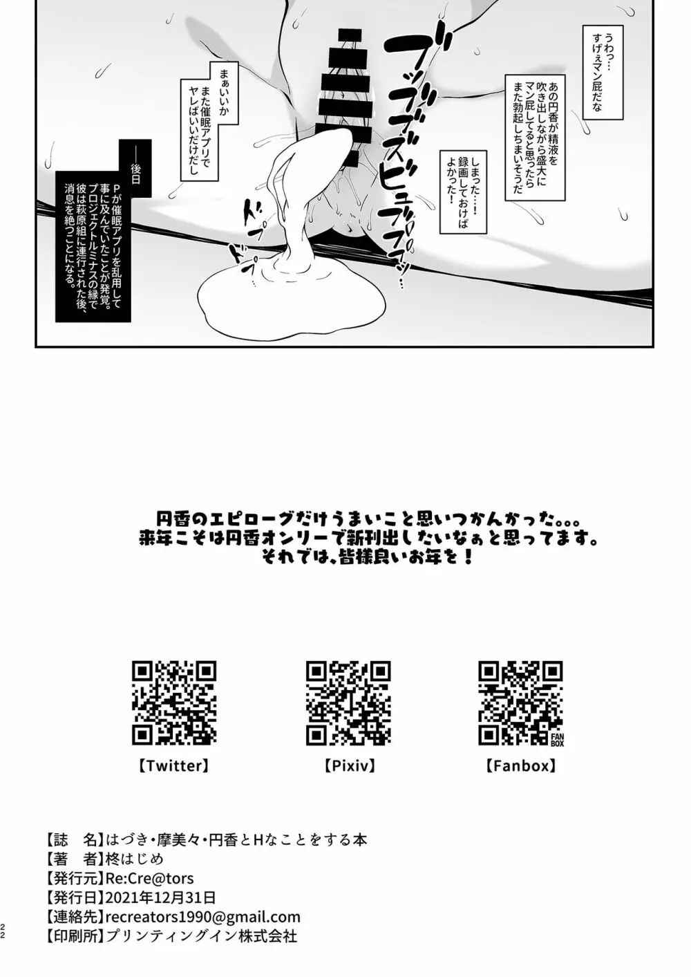 はづき・摩美々・円香とHなことをする本 21ページ