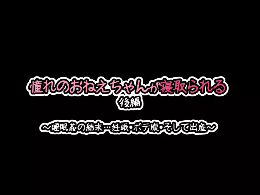 憧れのおねえちゃんが寝取られる後編 ～睡眠姦の結末…妊娠・ボテ腹・そして出産～ 337ページ