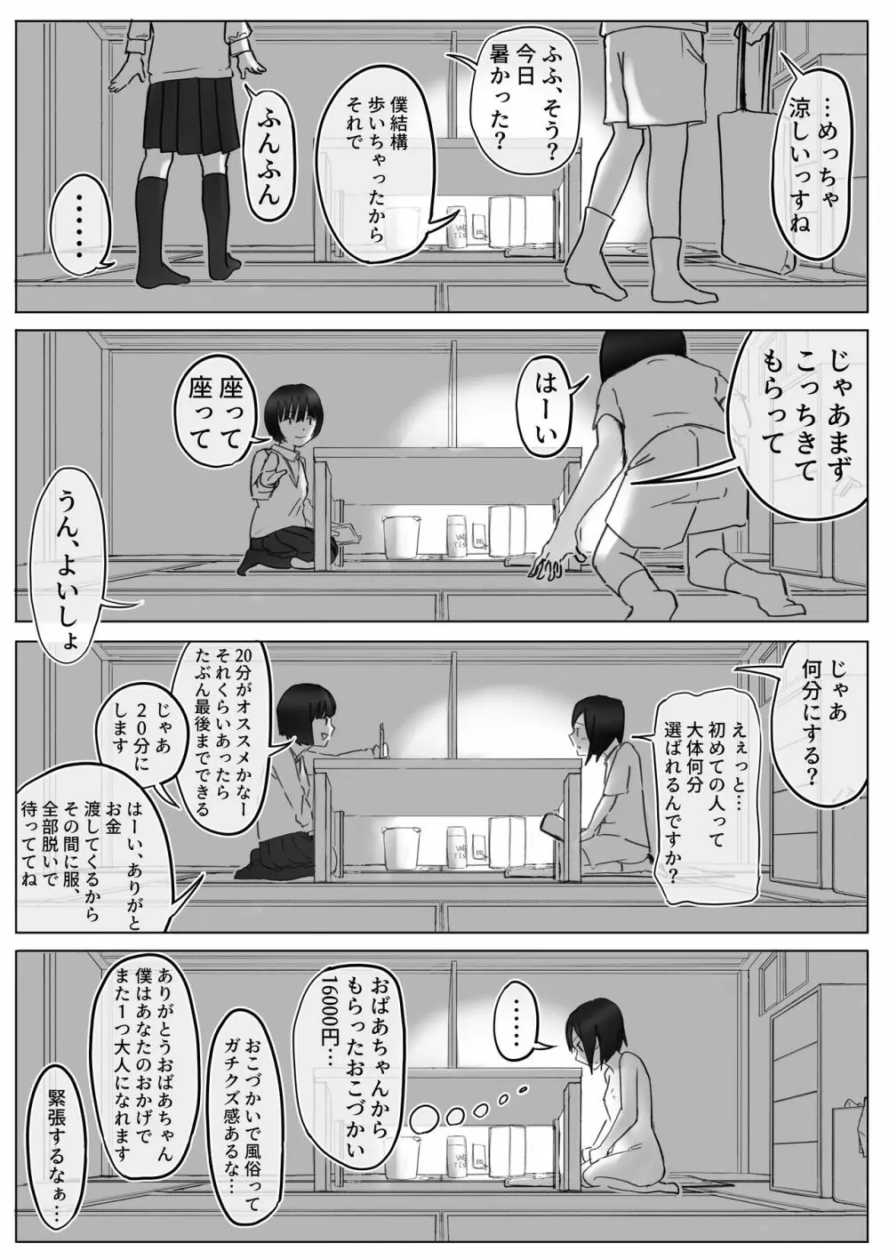 【風俗レポ漫画】飛田新地で童貞を捨てた話 11ページ