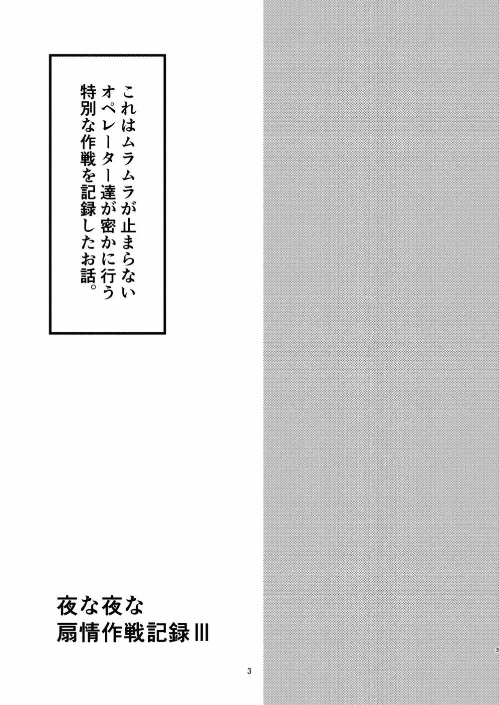 夜な夜な扇情作戦記録III 3ページ