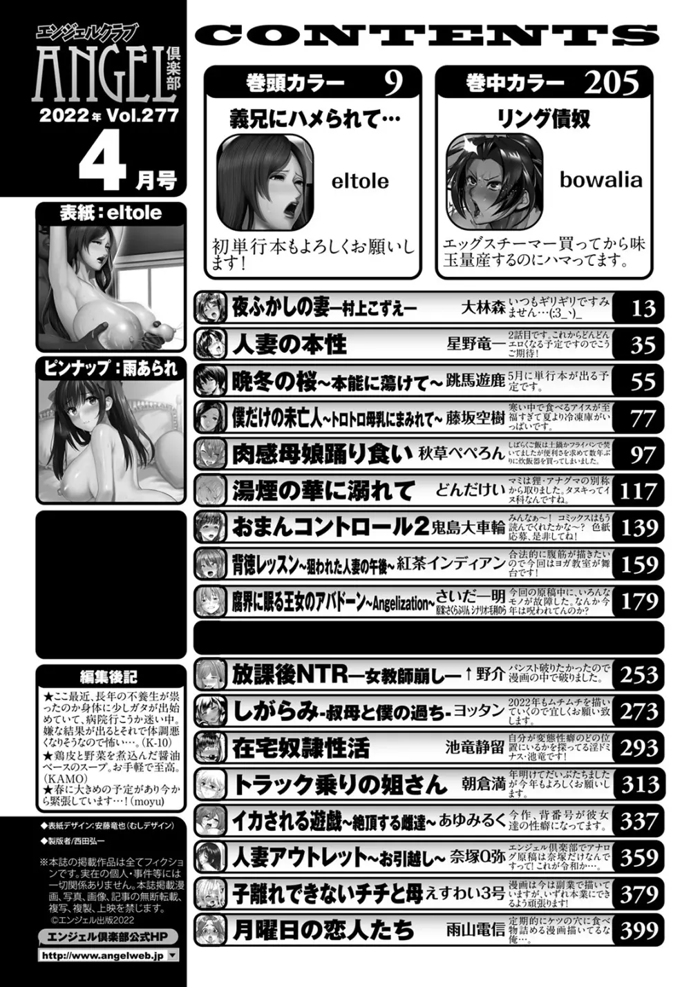 ANGEL 倶楽部 2022年4月号 4ページ