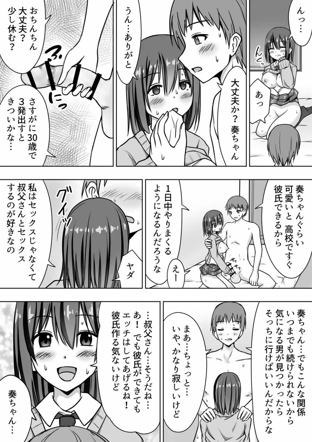 たわわに育った姪っ子にあふれるまで中出しセックス 20ページ