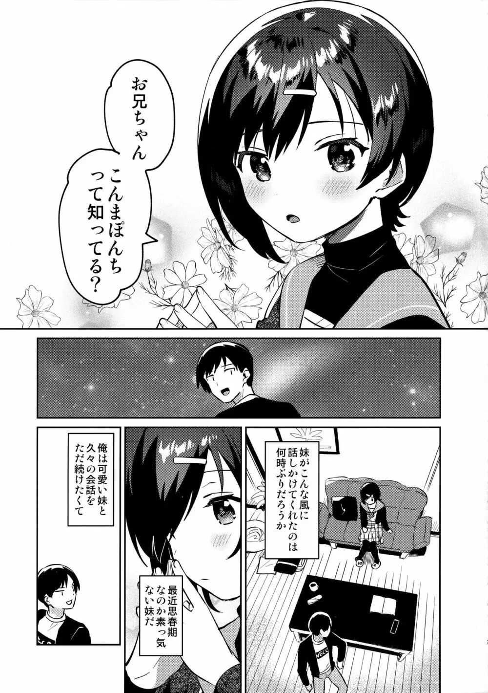 妹とこんまぽんち 2ページ