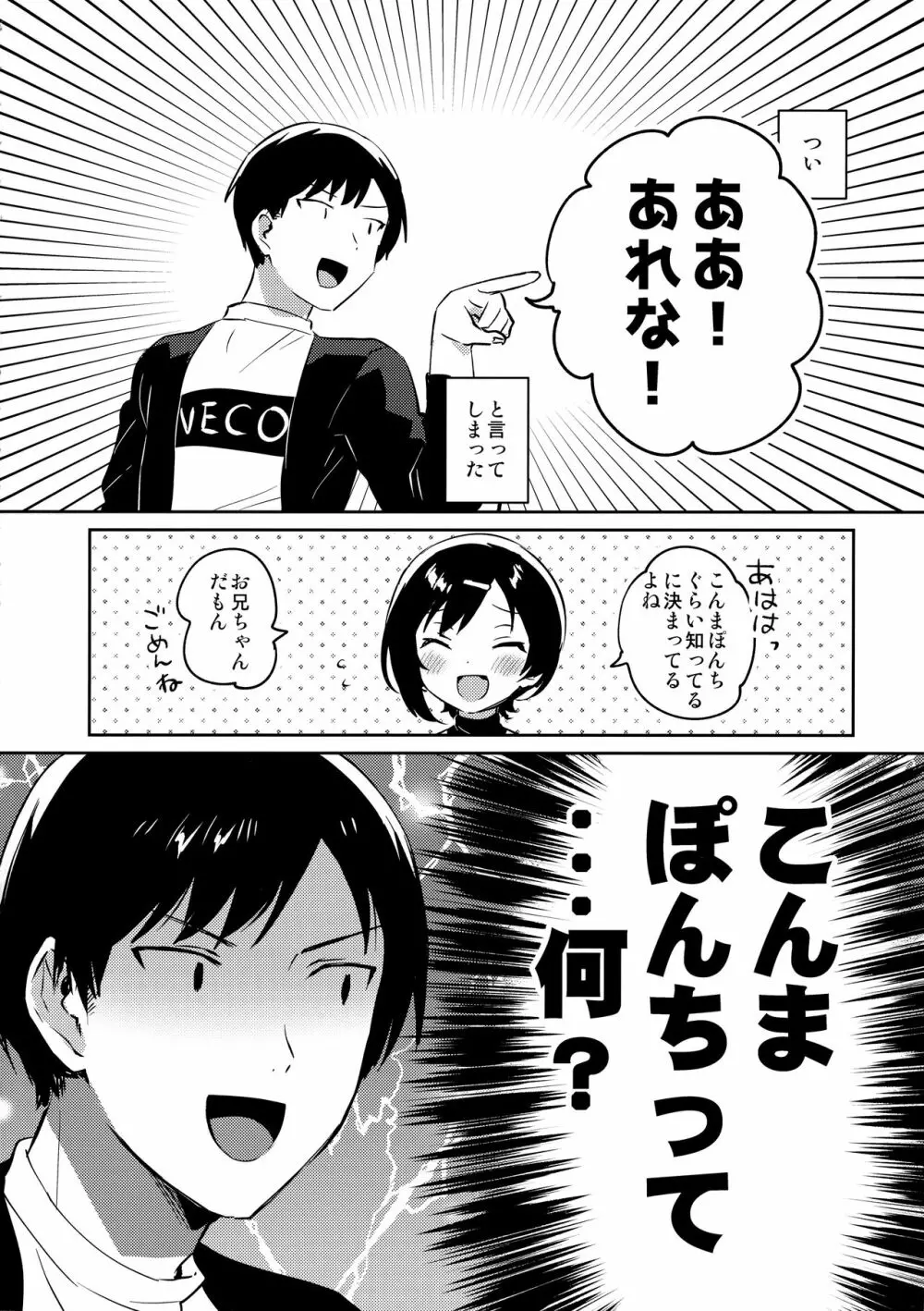 妹とこんまぽんち 3ページ