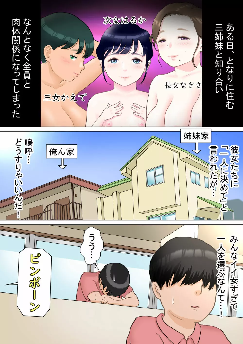 ひとつ屋根の下三姉妹と かえでの場合 2ページ