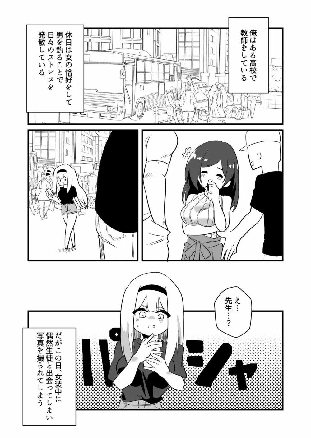 強制女装男性教師 2ページ