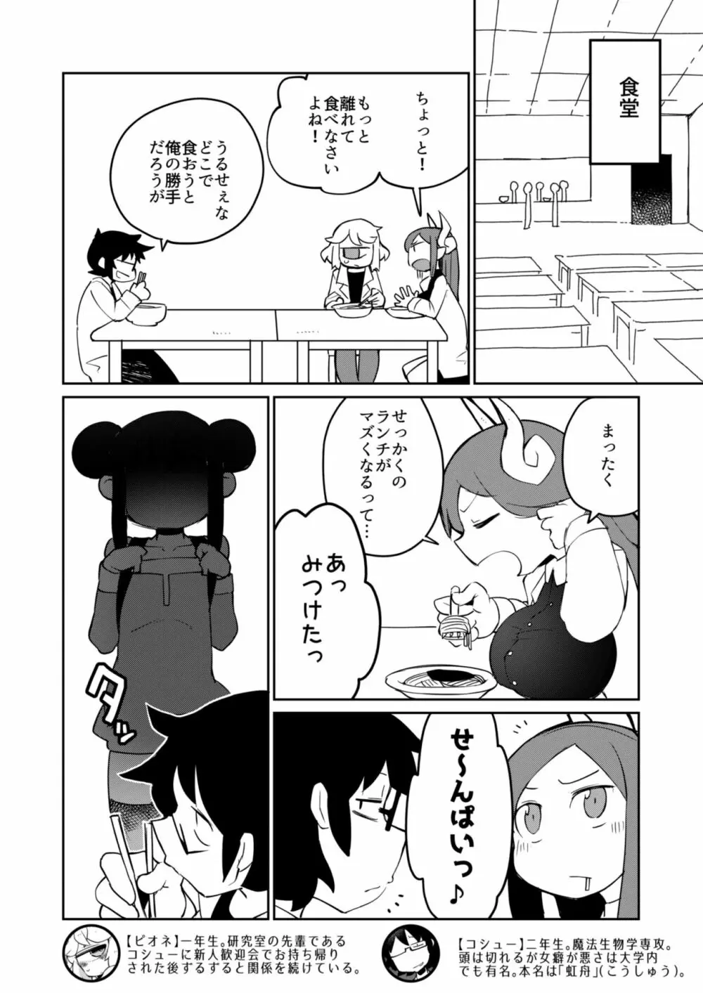 後輩の単眼ちゃん#6 4ページ