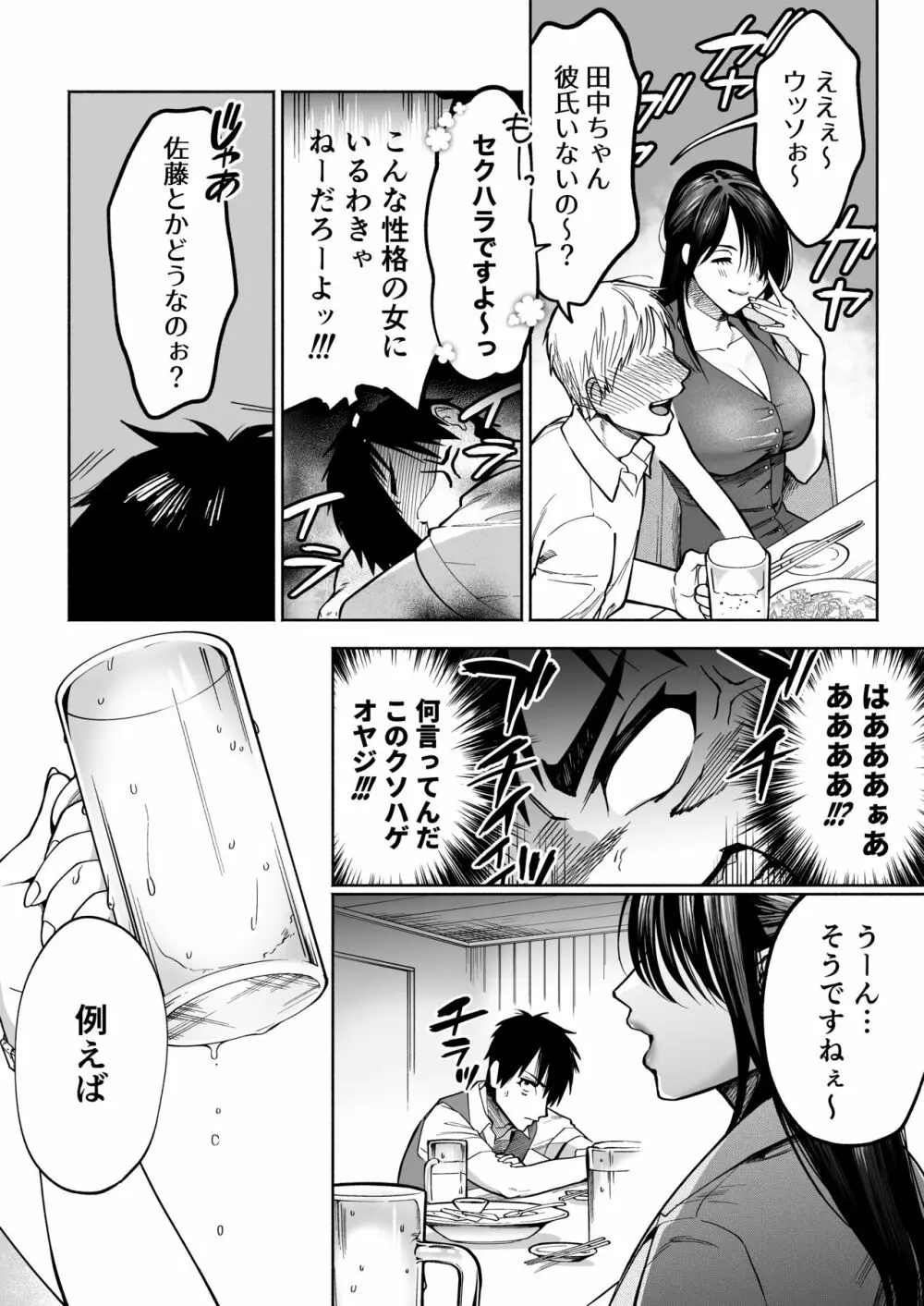 イラッとするパワハラ女上司を怒りの肉棒制裁 7ページ