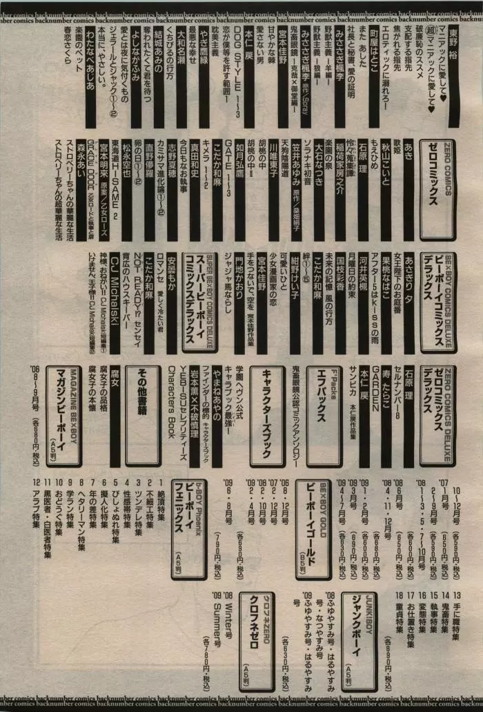 BE・BOY GOLD 2009年08月号 451ページ