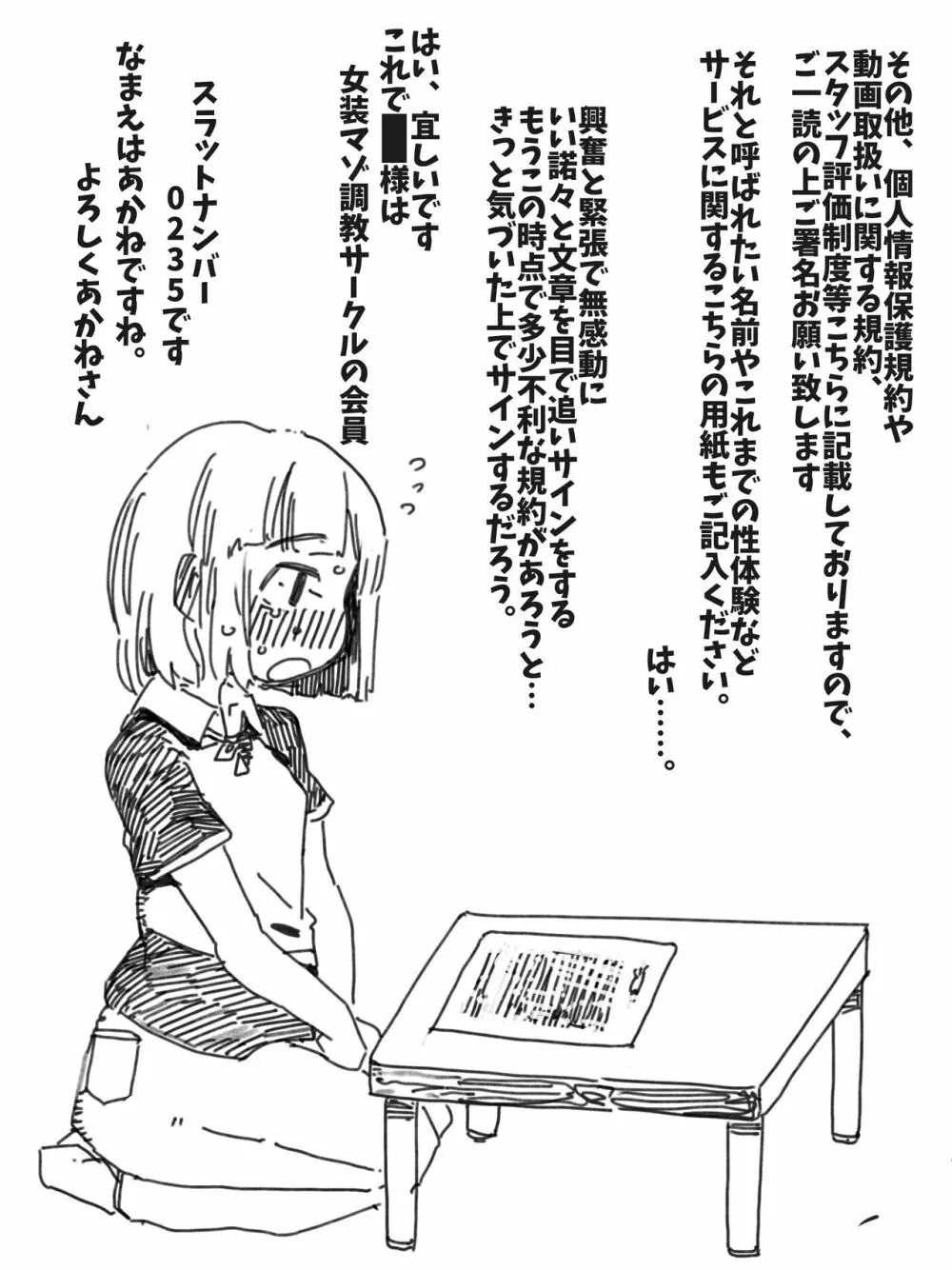 デリバリー女装マゾ調教 3ページ