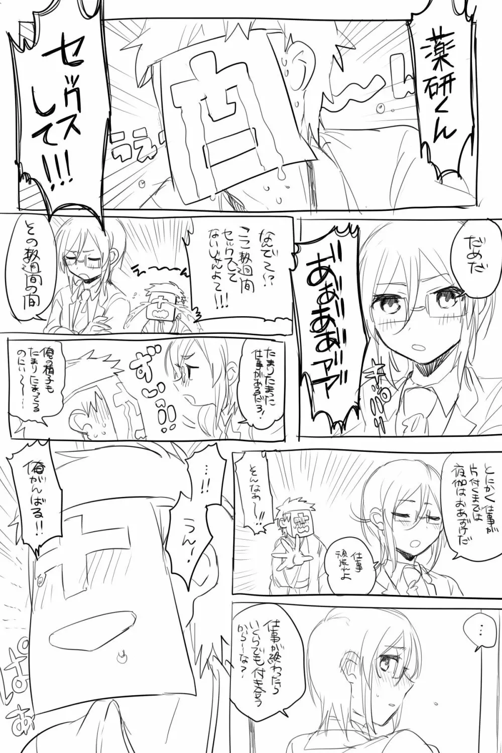 AVみたいなさにやげエロ漫画【女体化】