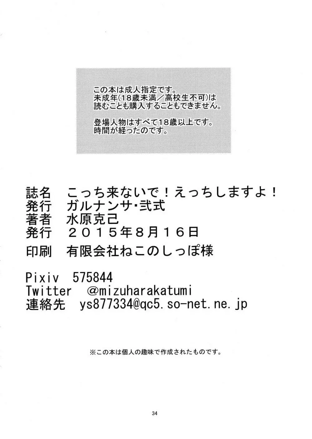 こっち来ないで!えっちしますよ! 33ページ