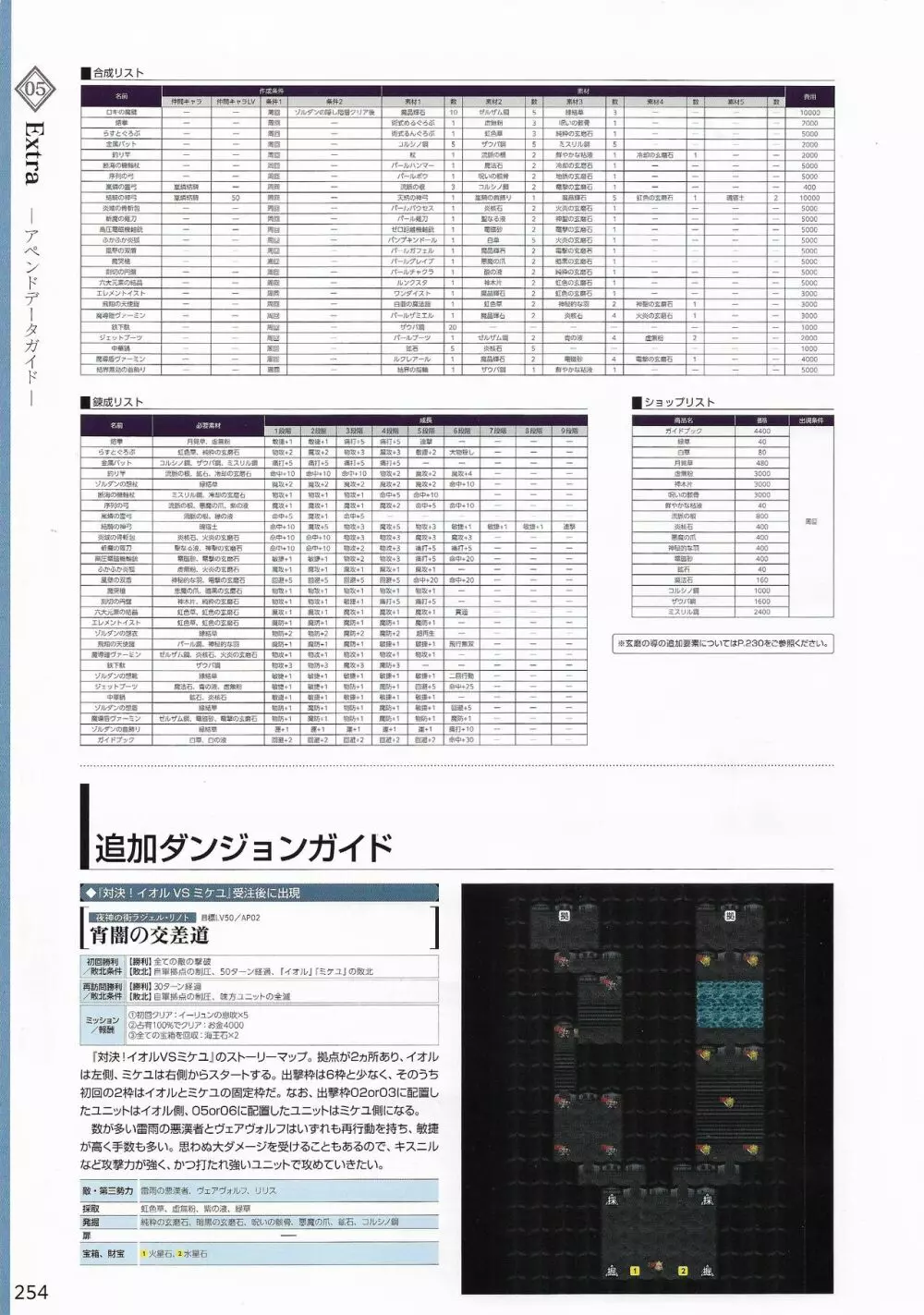 天結いラビリンスマイスターパーフェクトガイドブック 257ページ