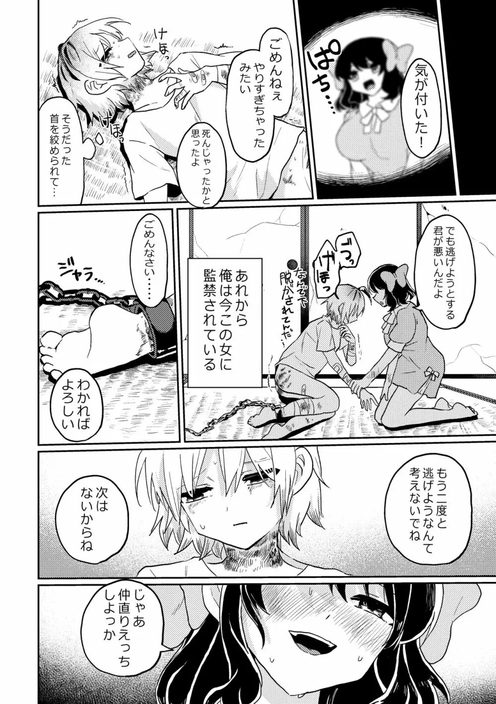 ふたなり美少女が中性的な女の子を監禁レ〇プする話 14ページ