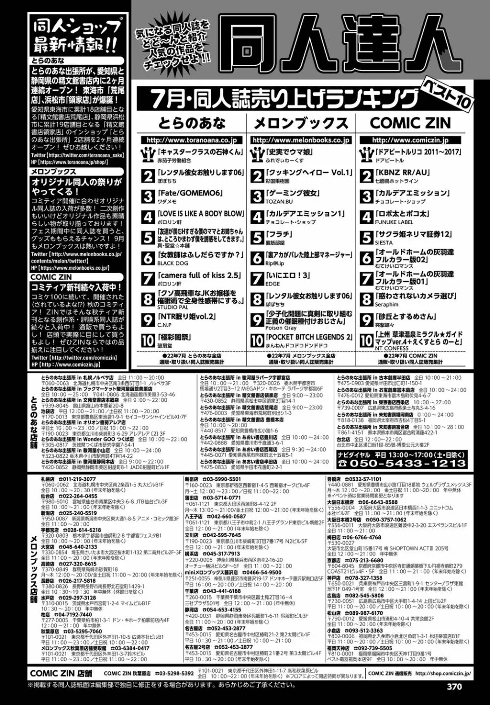 COMIC BAVEL 2022年11月号 370ページ