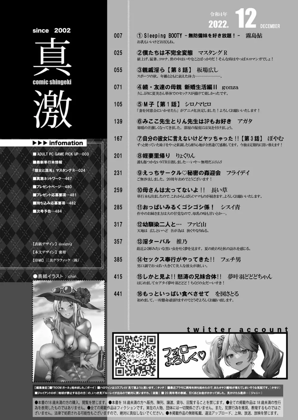 COMIC 真激 2022年12月号 3ページ