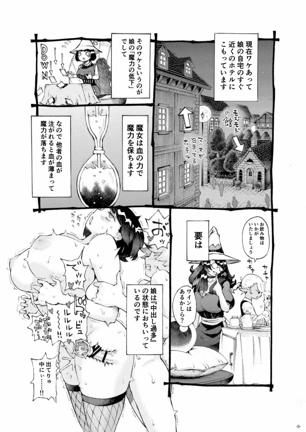 魔女は結局その客と4～ママ編～ 9ページ