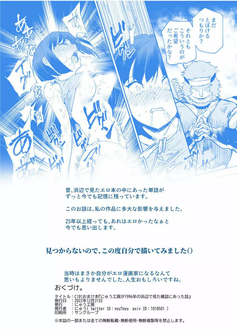 にゅう工房が1996年の浜辺で見た雑誌にあった話 12ページ