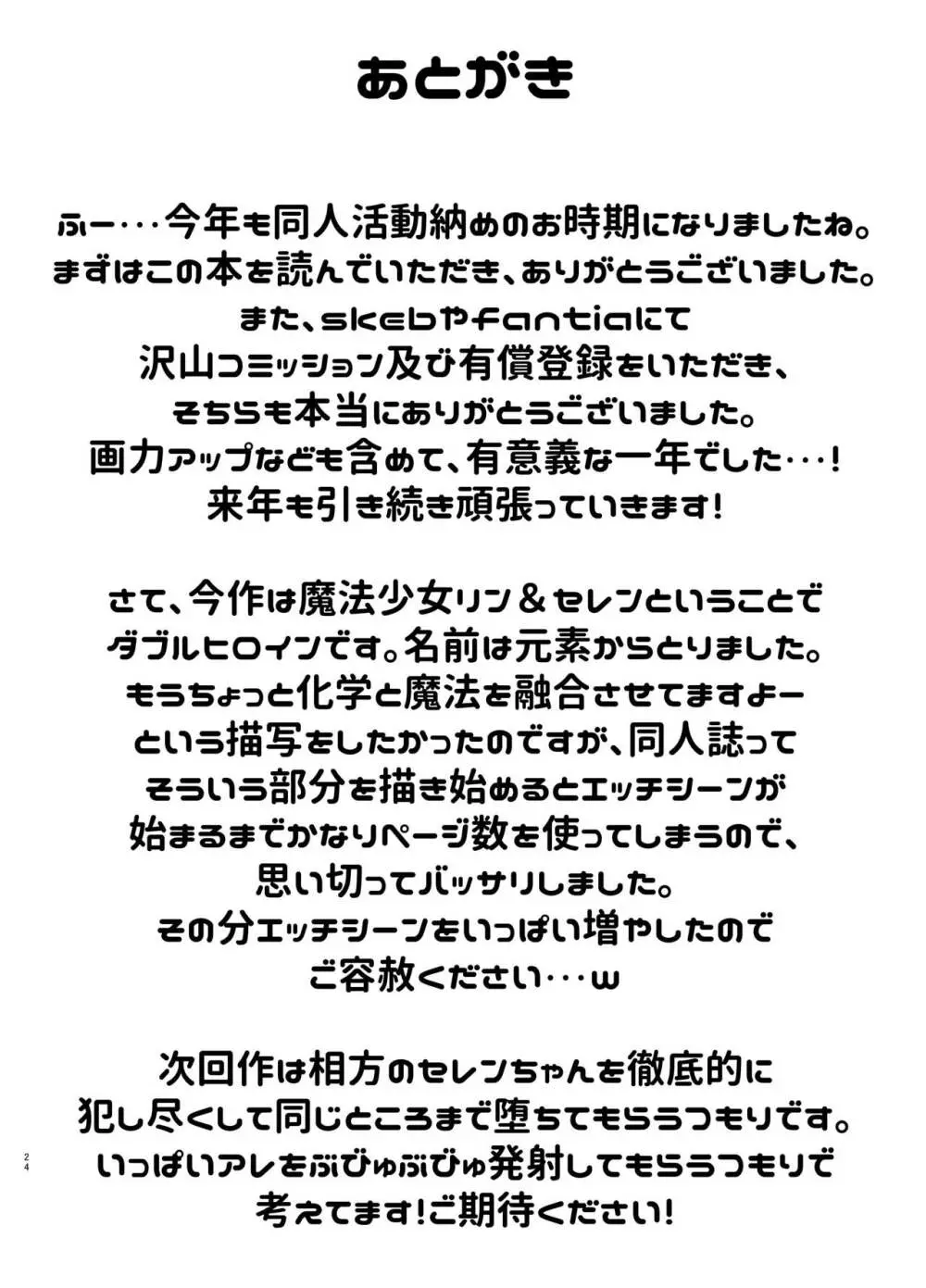 魔法少女リン&セレン――人格矯正悪堕ち リンの場合―― 24ページ