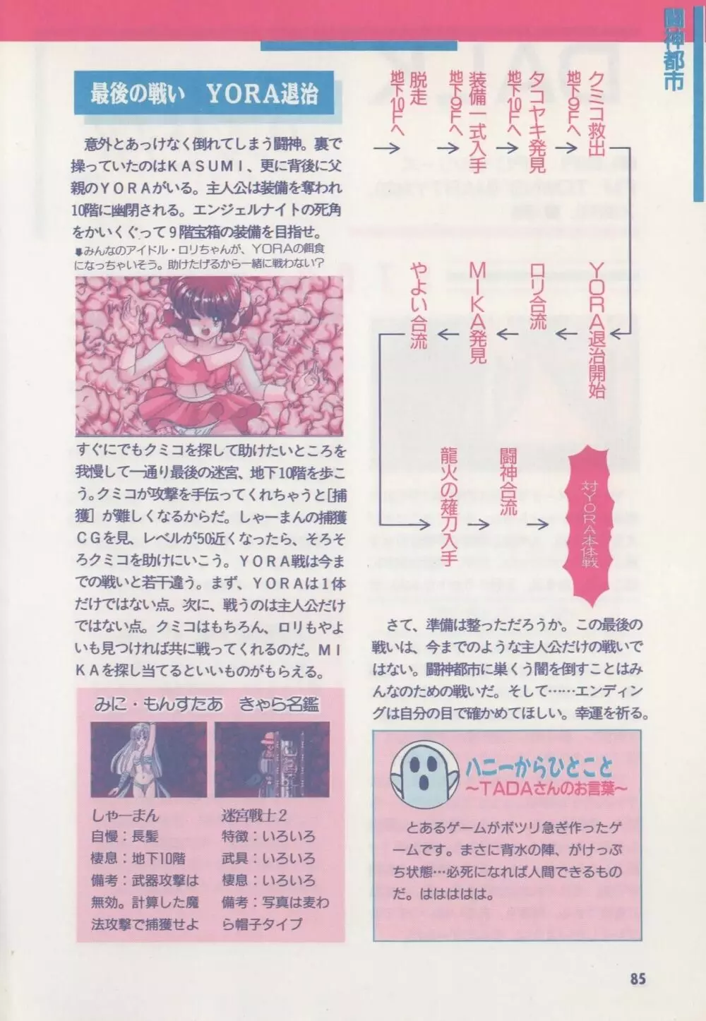 アリスソフト公式完全必勝ガイド 90ページ