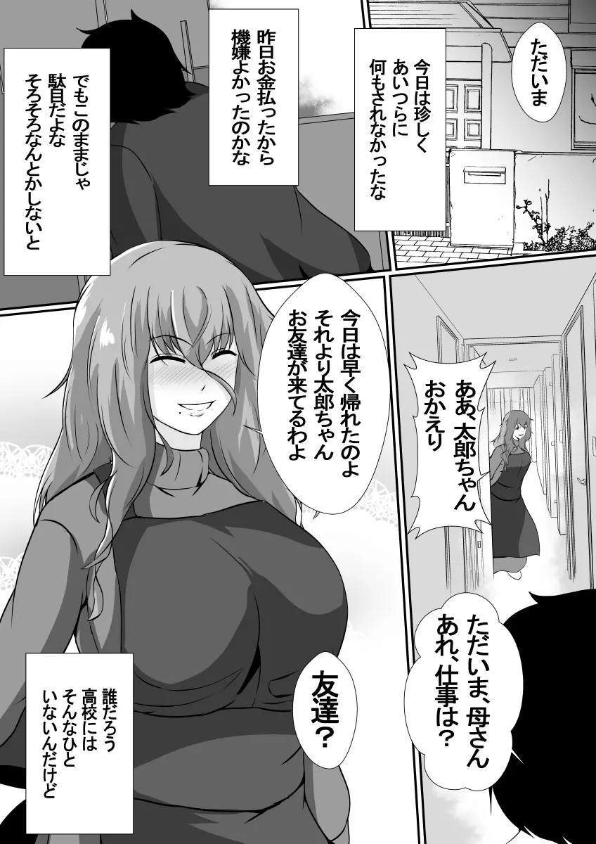 女手一つで僕を育ててくれた母さんがいじめっ子のチャラ男たちに寝取られました 8ページ