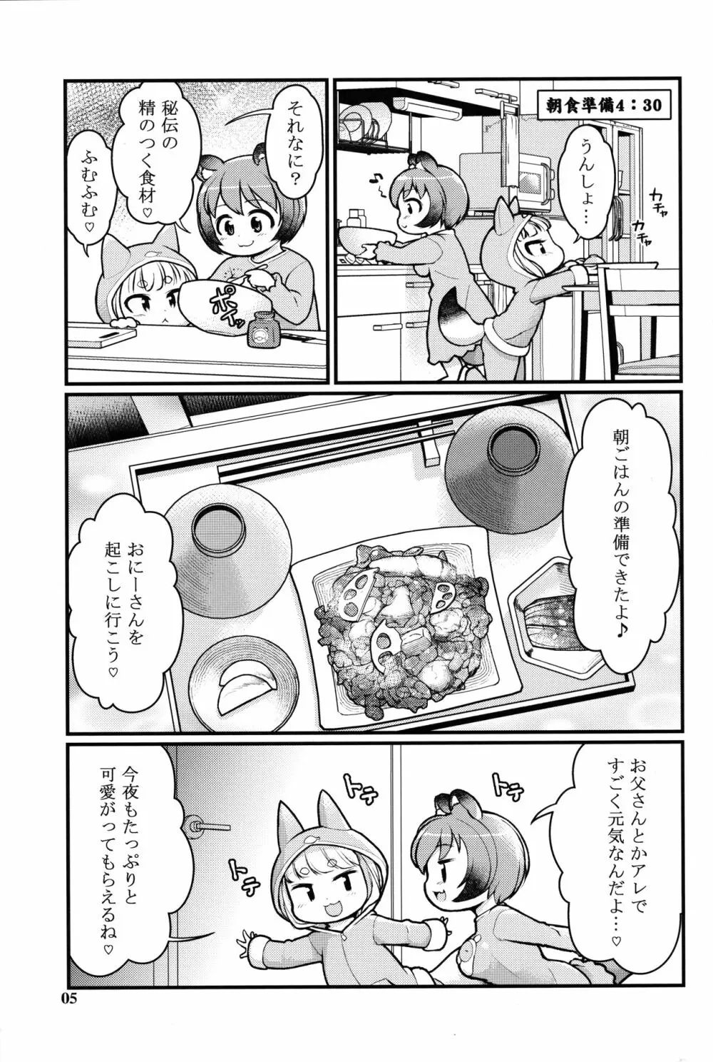 ケモミミモーニングるーてぃん2 4ページ