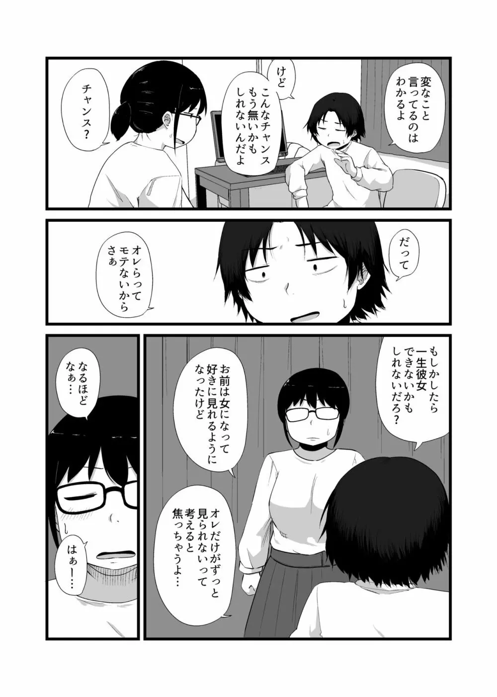 友達がTSして地味顔巨乳になった 6ページ