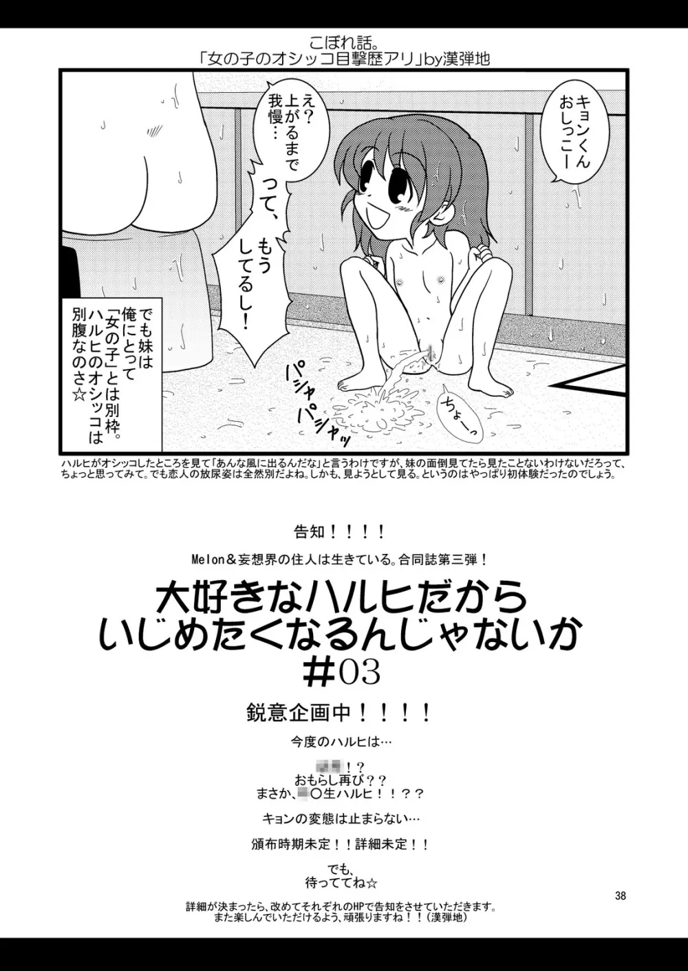 大好きなハルヒだからいじめたくなるんじゃないか ＃02 おもらし調教篇 38ページ