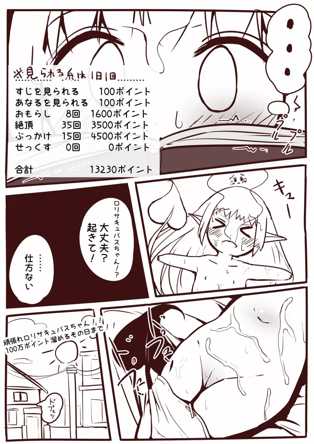 えっちなことがにがてなロリサキュバスちゃん漫画1-3 24ページ