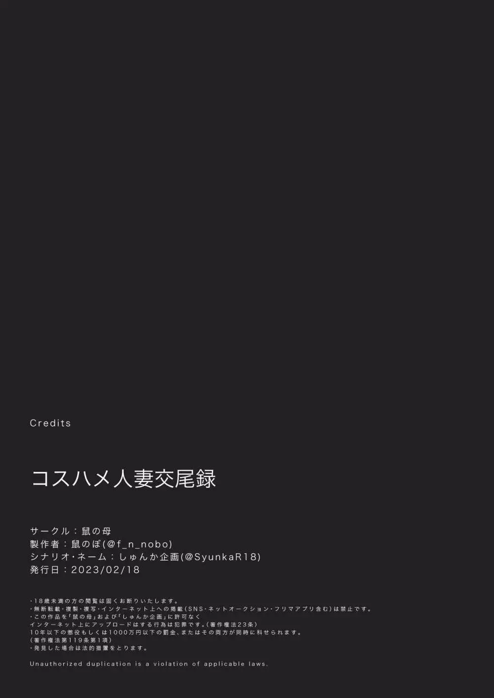 コスハメ人妻交尾録 42ページ