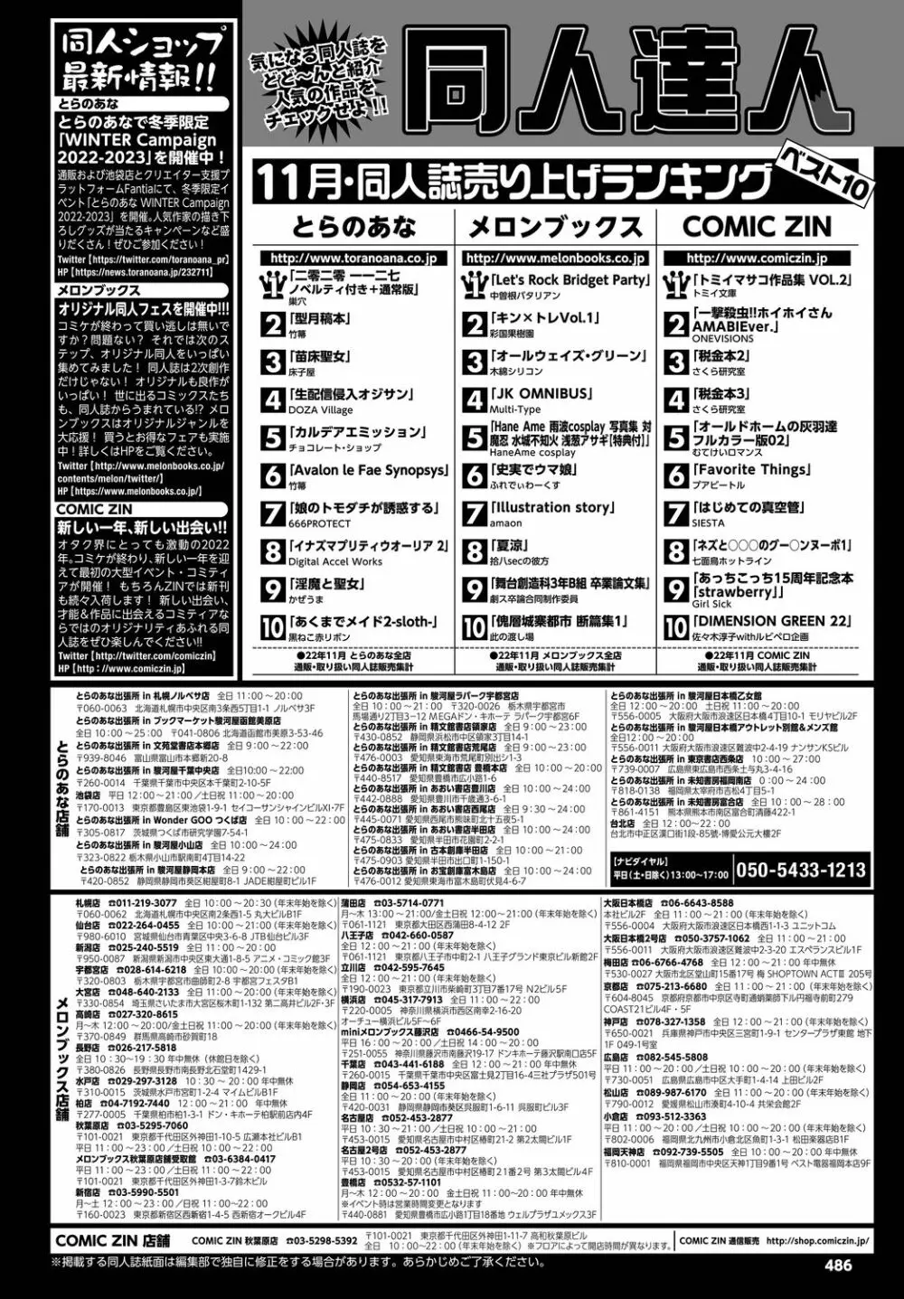 COMIC BAVEL 2023年3月号 486ページ