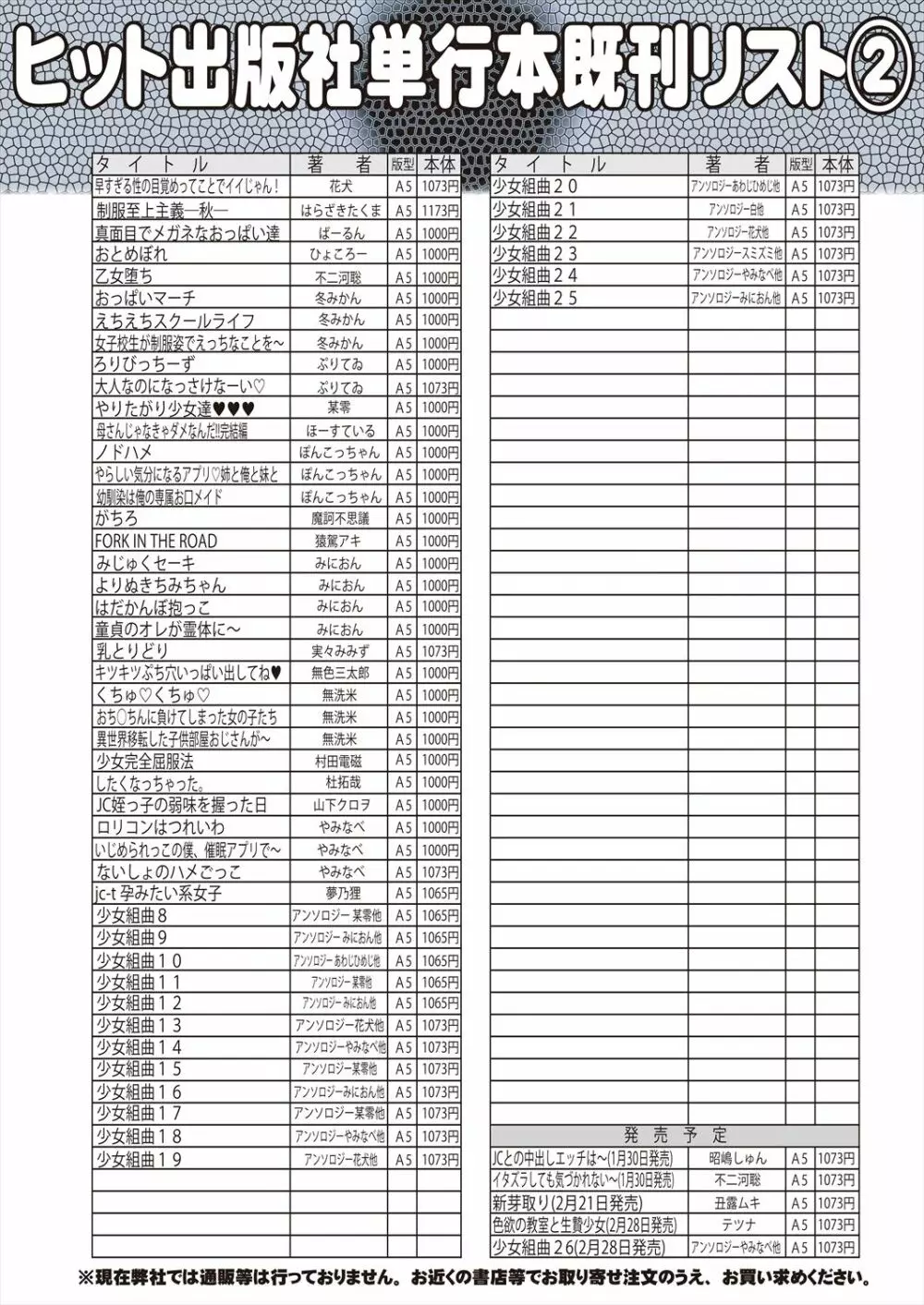 COMIC 阿吽 2023年2月号 511ページ