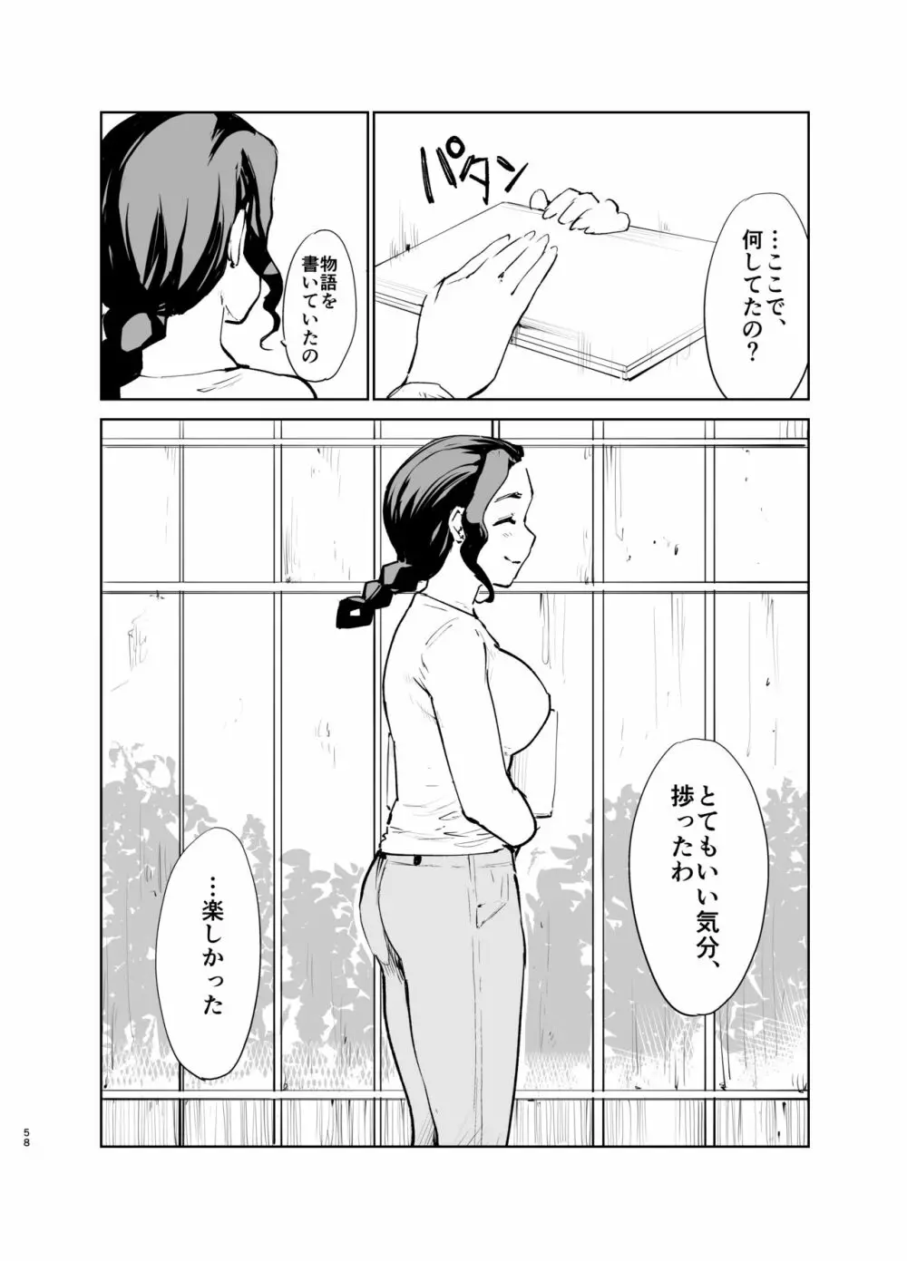 憧れの女 「秘密結社、はじめました」 57ページ