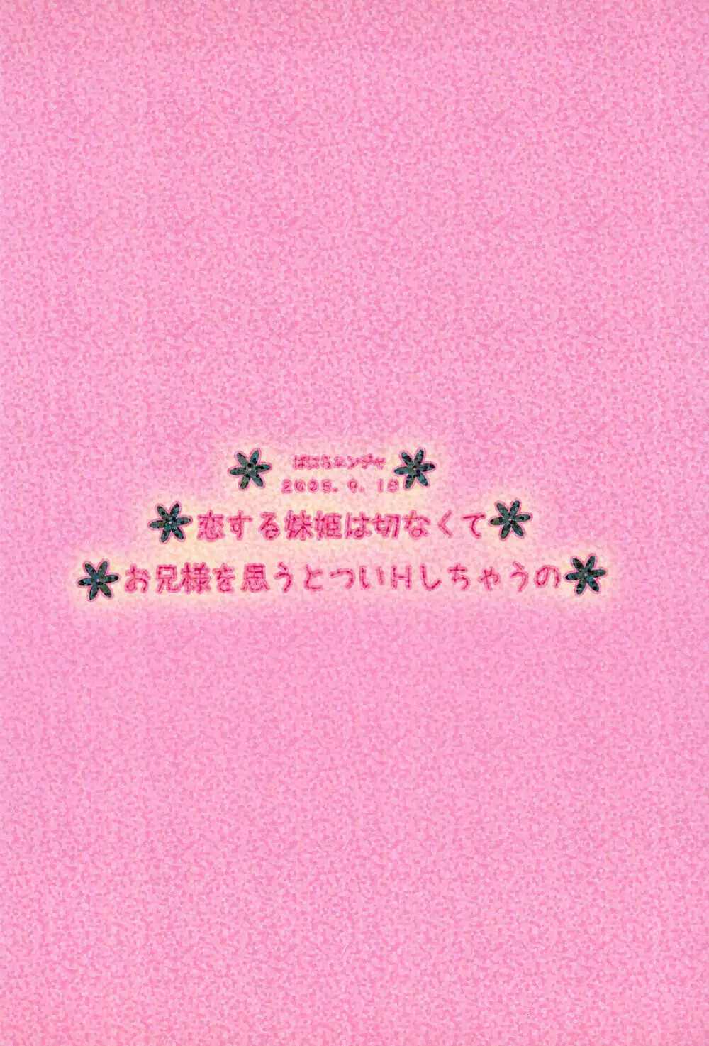 恋する妹姫は切なくてお兄様を思うとついHしちゃうの 20ページ