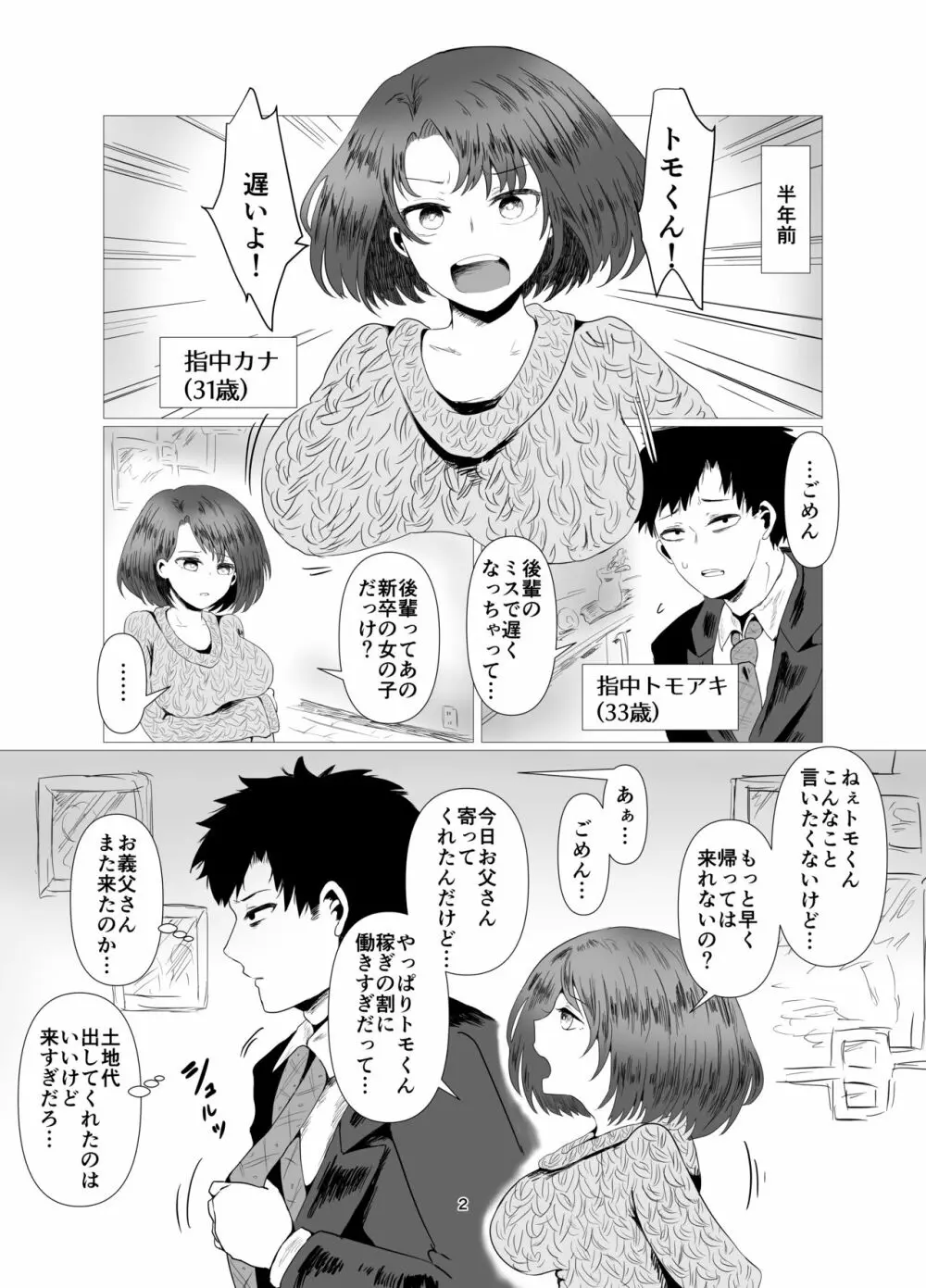 天然人妻NTR調教 3ページ