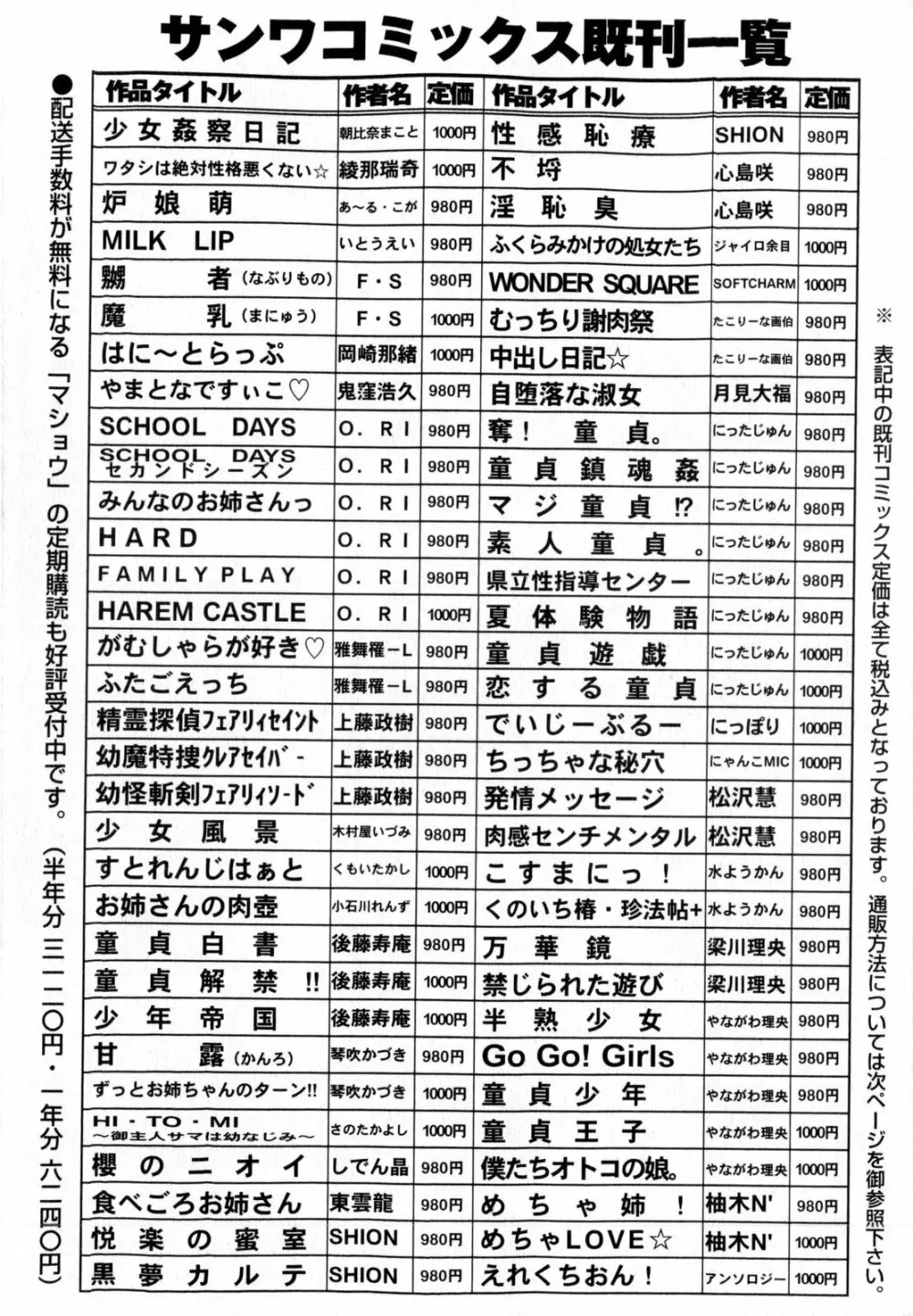 コミック・マショウ 2010年7月号 252ページ