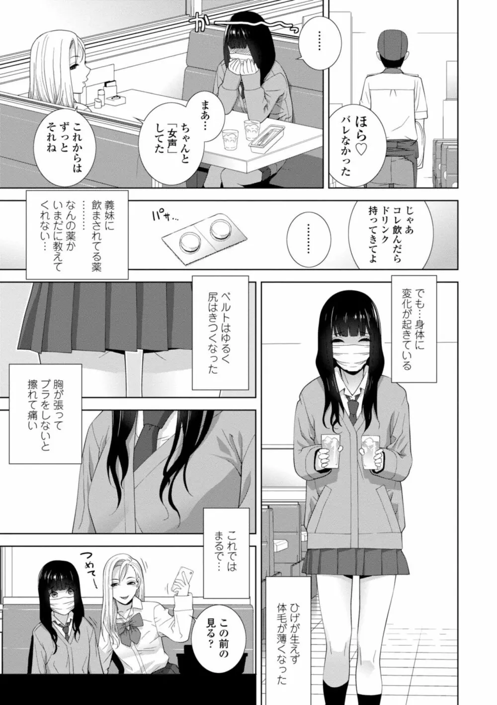 義妹に犯される強制女装義兄 7ページ