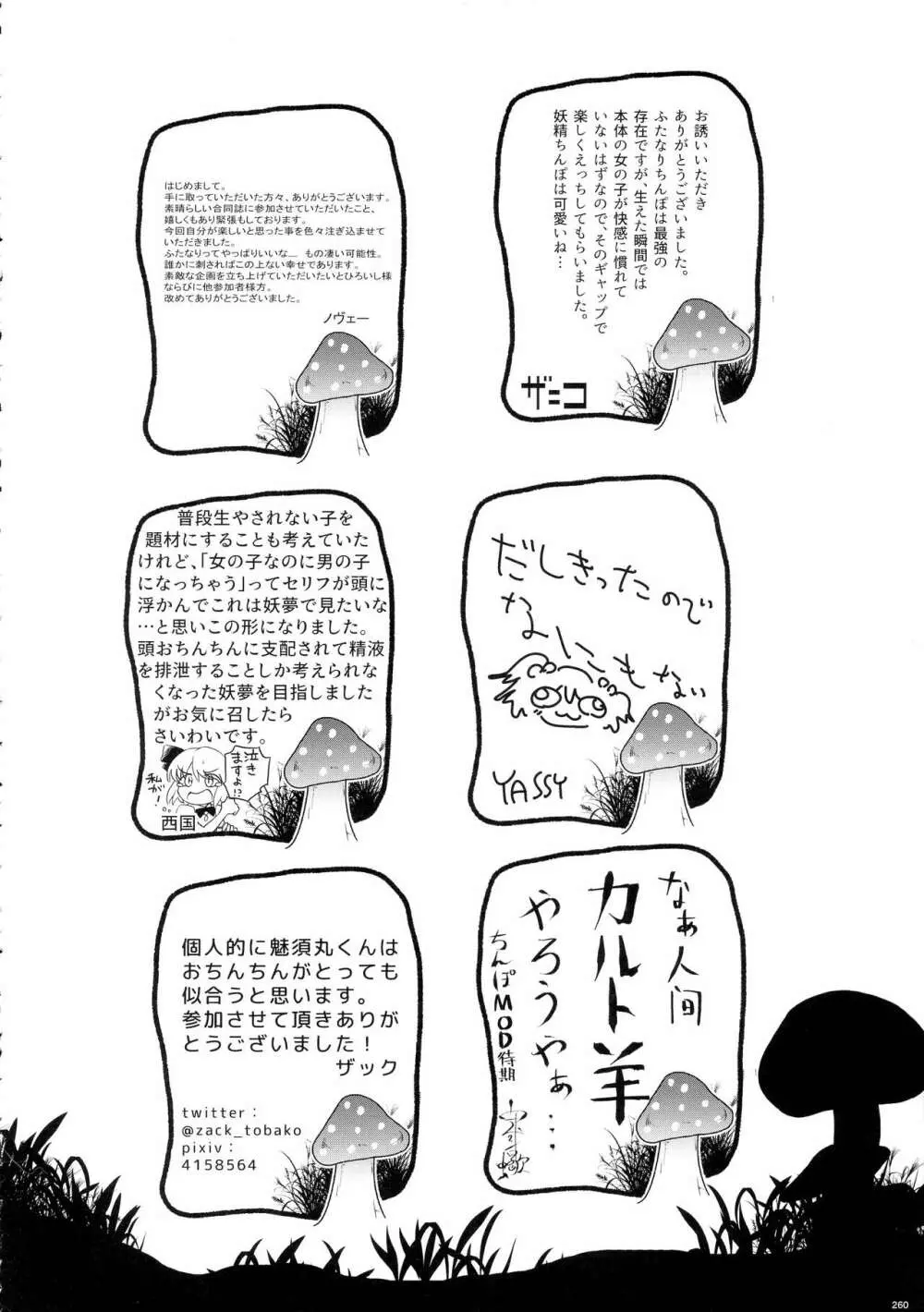 東方おちんぽ生えちゃった合同誌 東方Project 259ページ