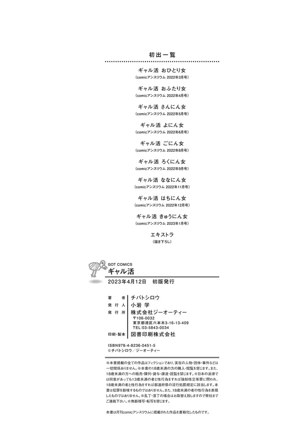 ギャル活 187ページ