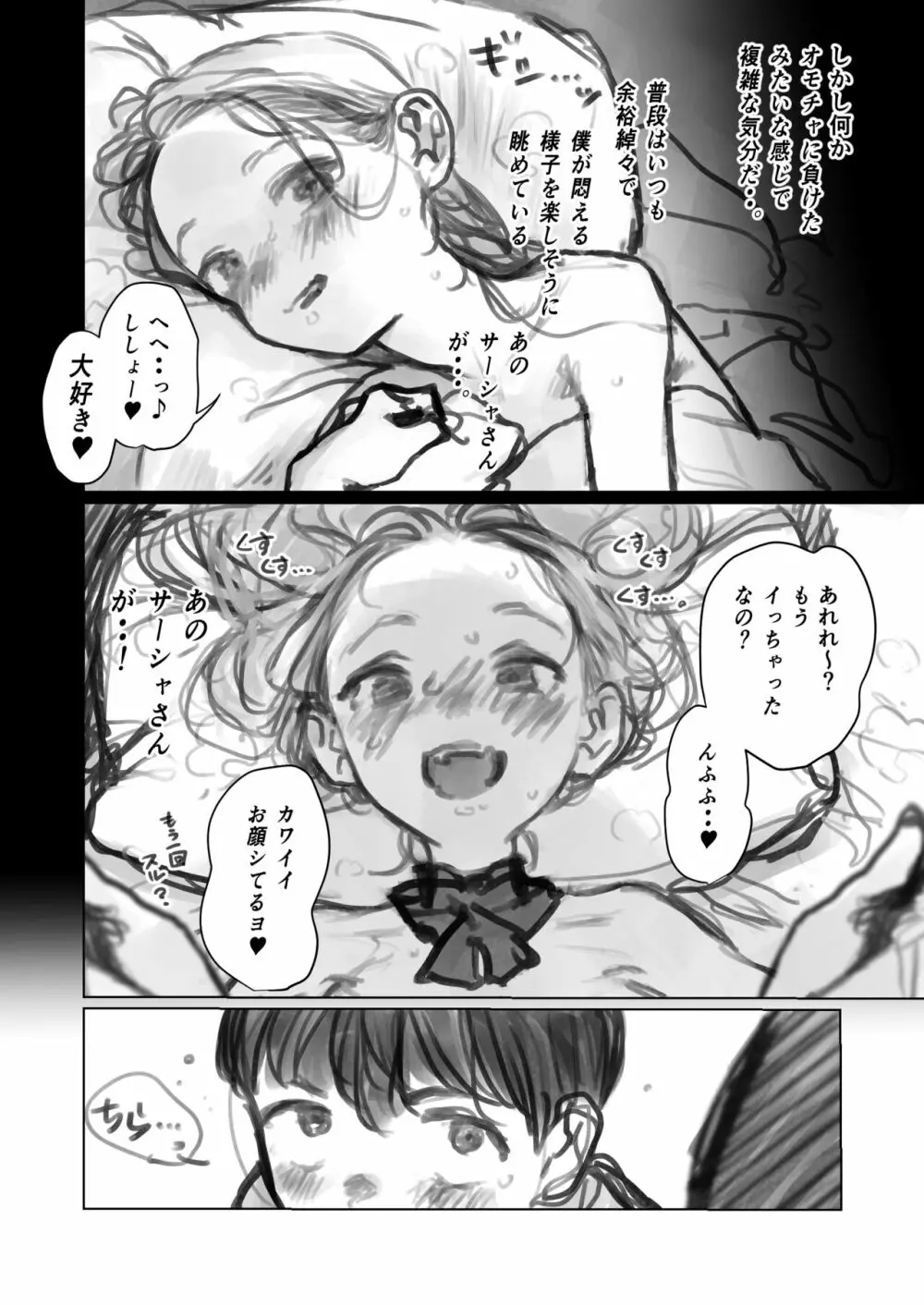 クリ吸引オモチャとサーシャちゃん。 2ページ