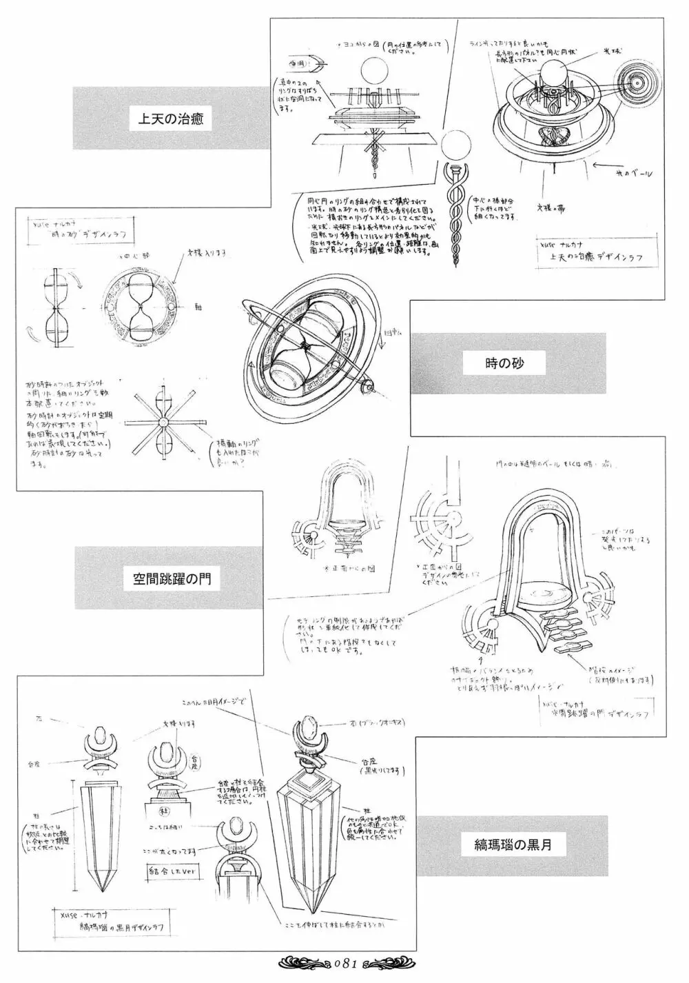 聖なるかな オフィシャル設定資料集 82ページ