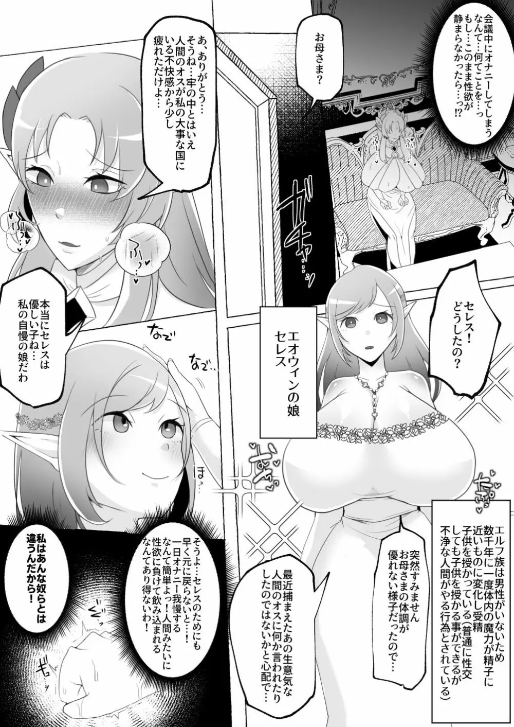 【エルフ王女無様下品オス堕ち】 見下してた男以下の下品ちんぽ脳になってエルフ美女たちに中出しし 17ページ