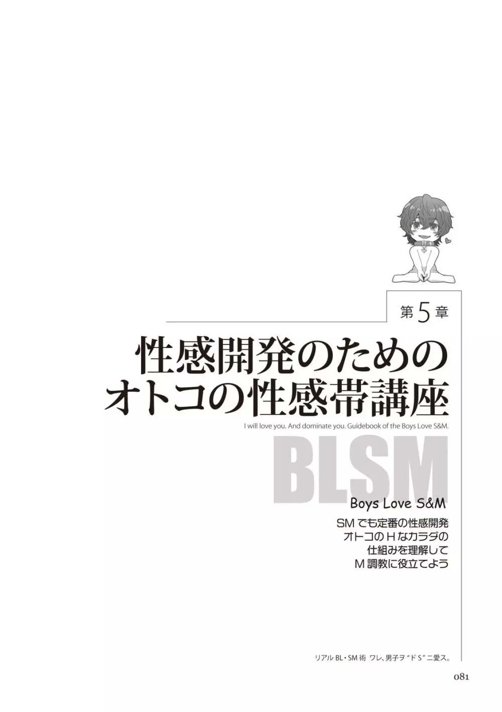 リアルBL・SM術 ワレ、男子ヲ‶ドS‶ニ愛ス。 81ページ